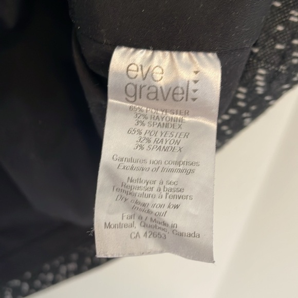 Eve Gravel Dress Black and White Size Medium - Picture 6 of 6